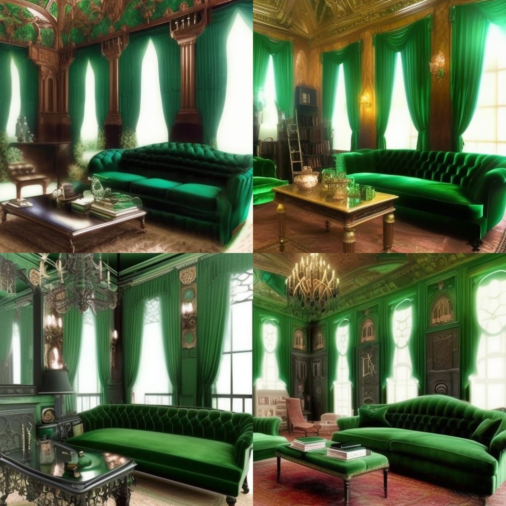 Beautiful gothic Emerald green sofa& ethereal vibes& gothic vibes& victorian vibes& regal vibes& beautiful craftsmanship...