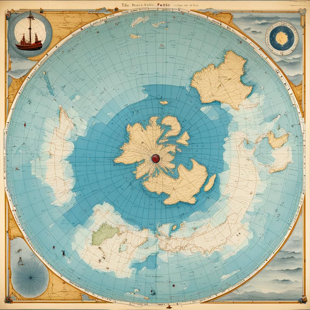 Arctic North Pole Detailed Matte Painting