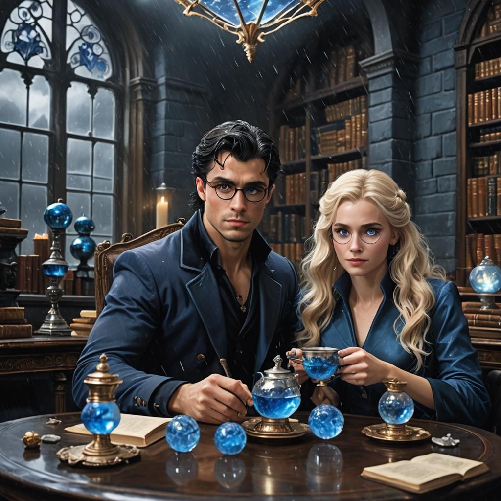 Ravenclaw brother and sister professors James and Mary.