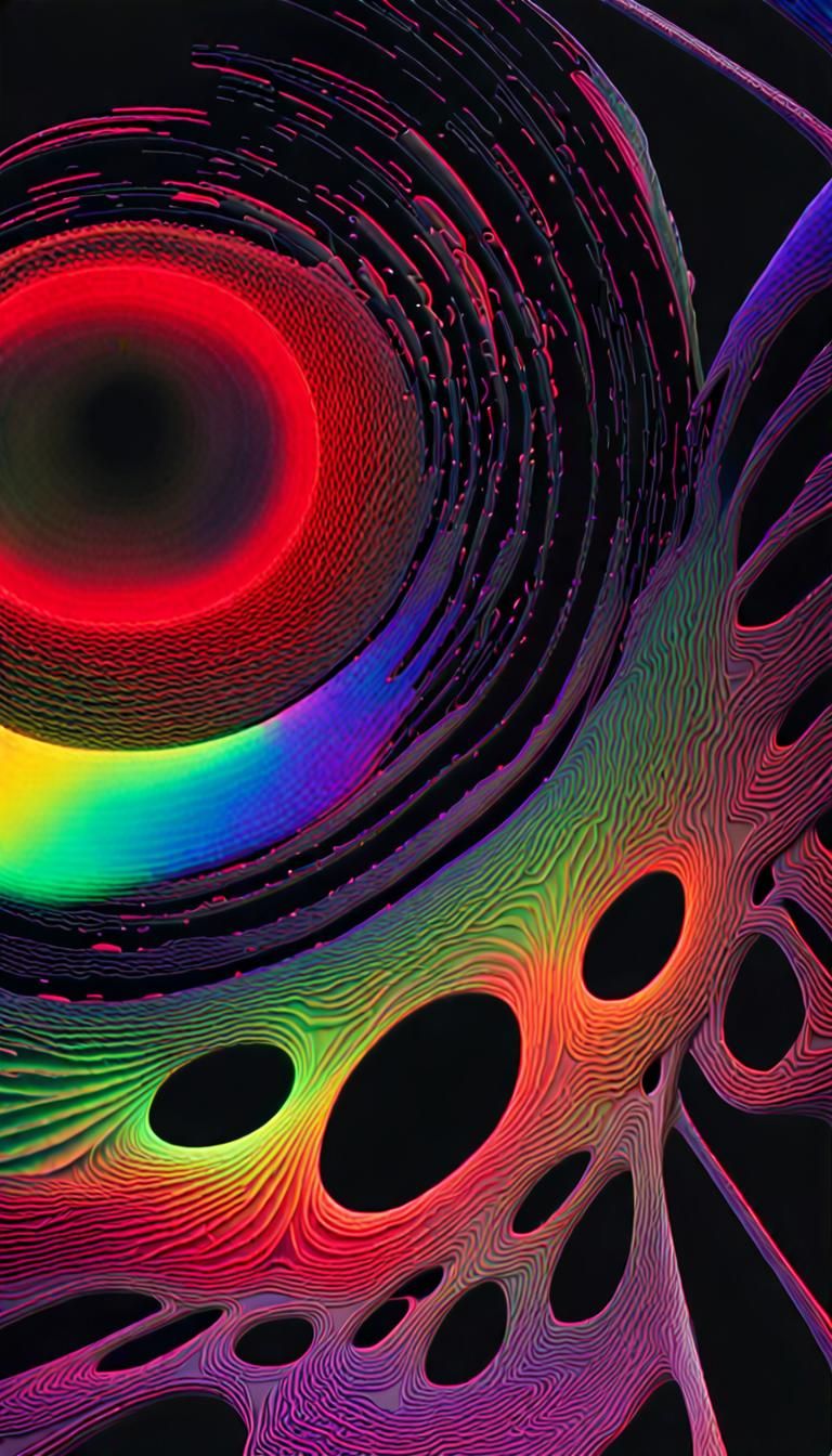 Hawking Radiation from Black Holes in Neon Colors