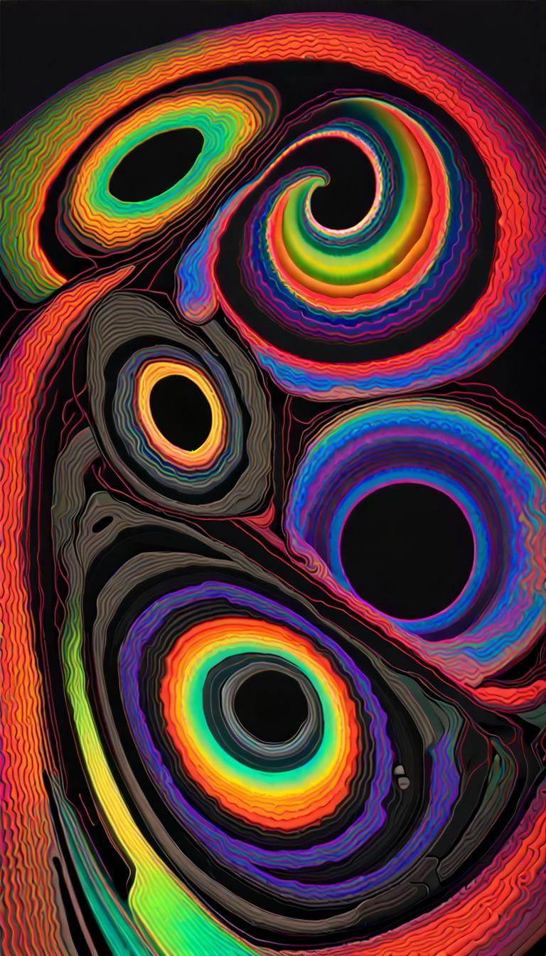 Hawking Radiation from Black Holes in Neon Colors