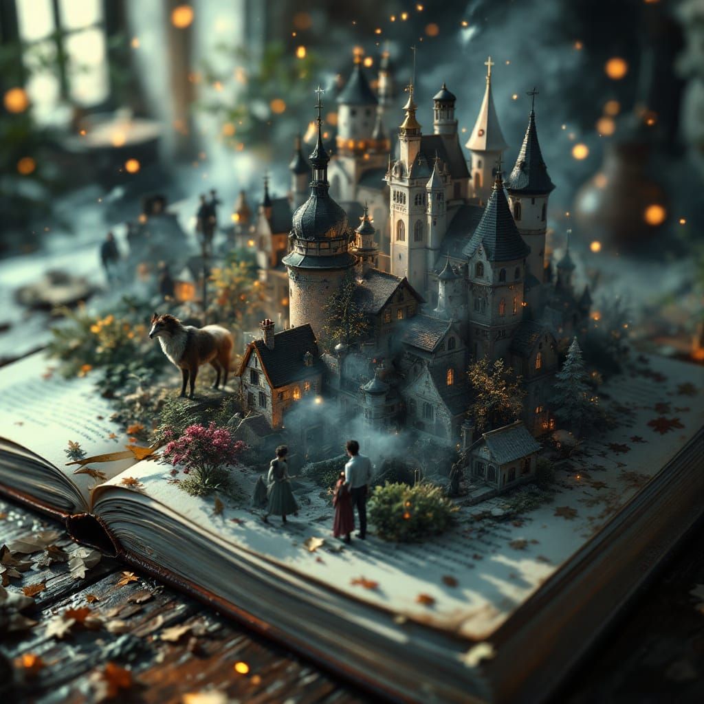 Maximalist 3D Storybook: Normandy City Escapes Pages