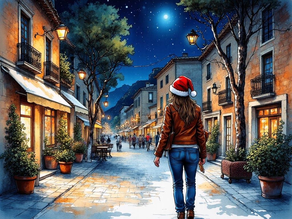 Christmas Eve in Mallorca with Jenna Coleman