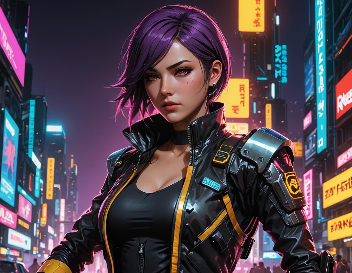 Cyberpunk Mad Scientist in Laboratory