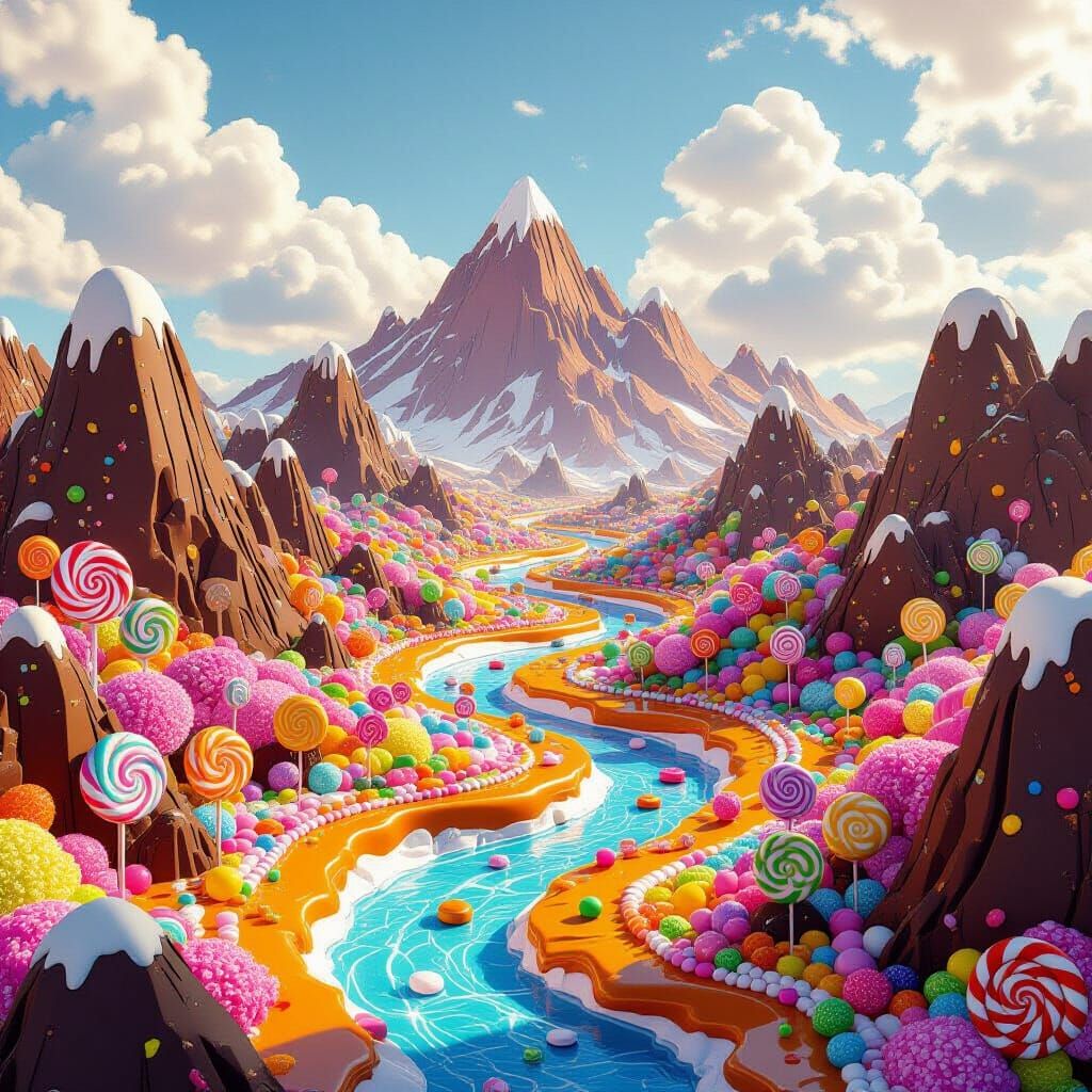 Edible Candy Landscape of Africa