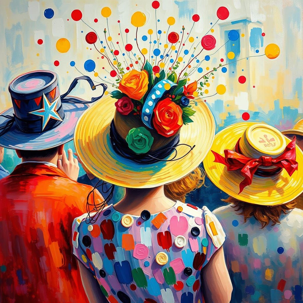 Festive Jubilee Celebration in Impressionist Style