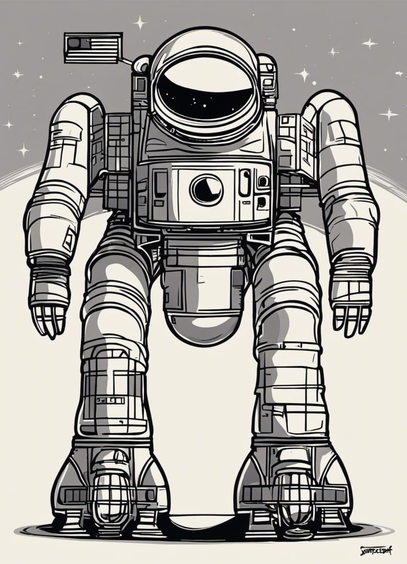 Futuristic Spacecraft Exploring Deep Space
