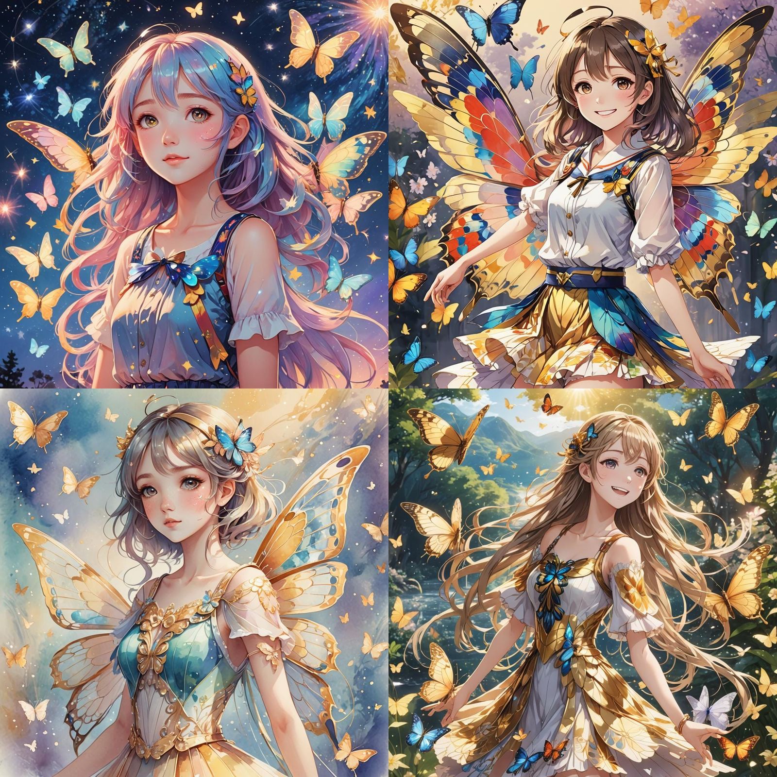 Anime Butterfly Girl Invites You In