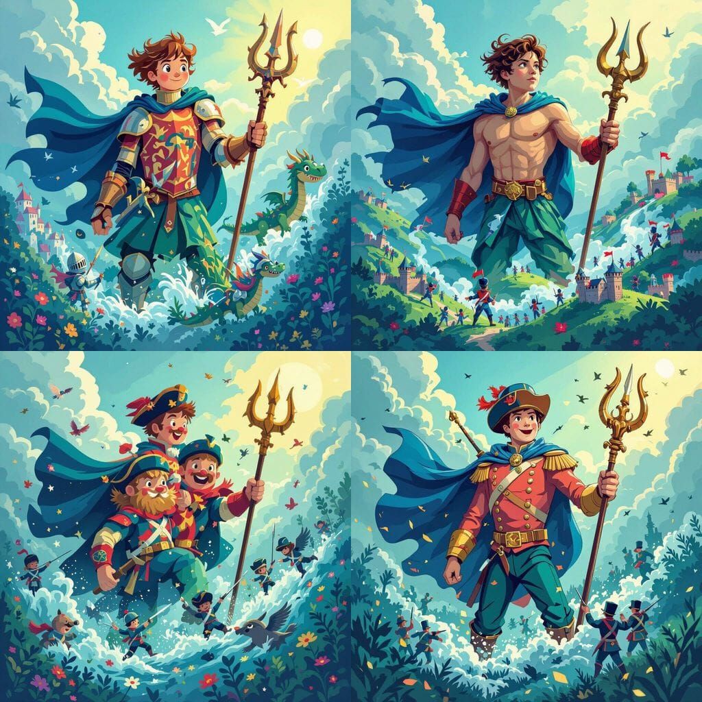 Aerial View of a Child-Friendly Battlefield