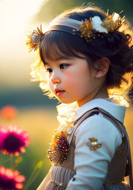 Winter Goddess in Snowy Forest
