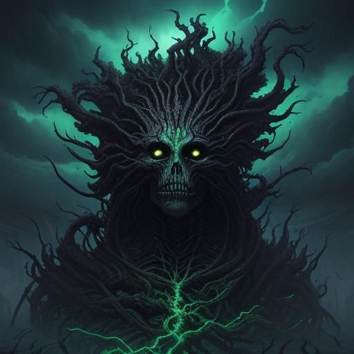 Venom Engulfs Carnage: A Surreal Digital Artwork