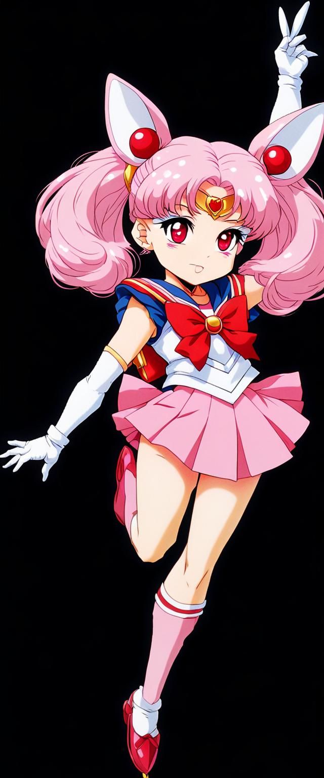 Chibiusa in Manga Style School Uniform