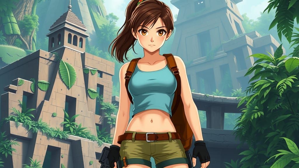 Lara Croft - Classic 2D Anime