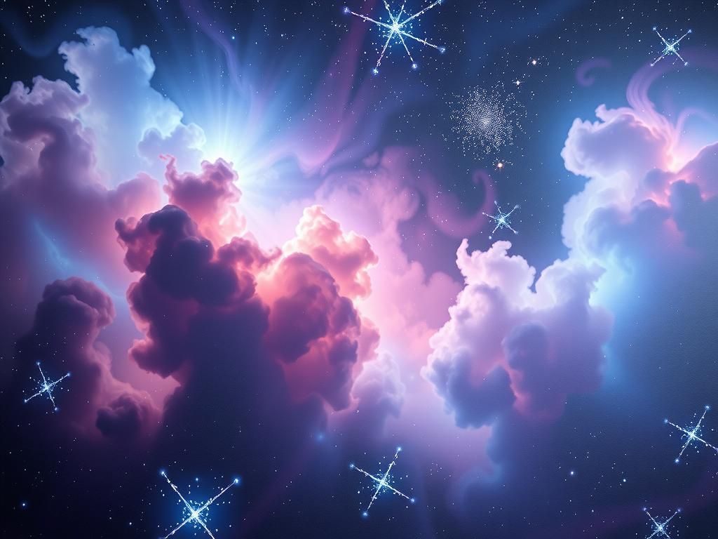 Cotton Candy Galactic Nebulae Dreamscape