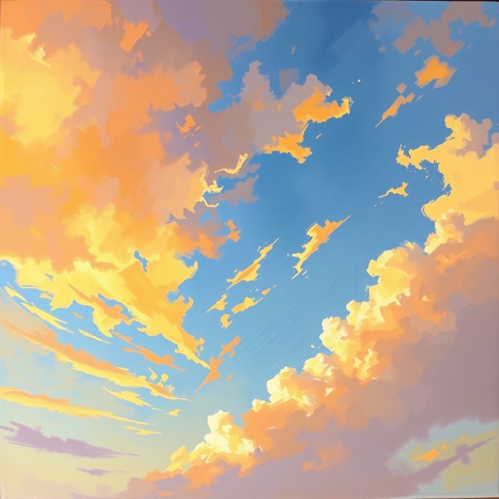 Golden Sky in Romanticist Style