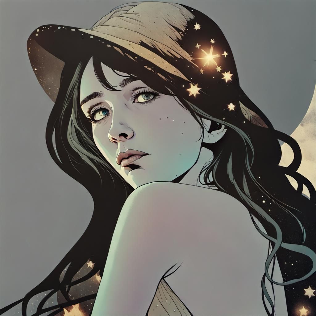 Sad Woman Longing: Cinematic Film Still