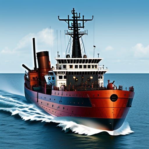 Tug Boat in Hyper Realistic Detail