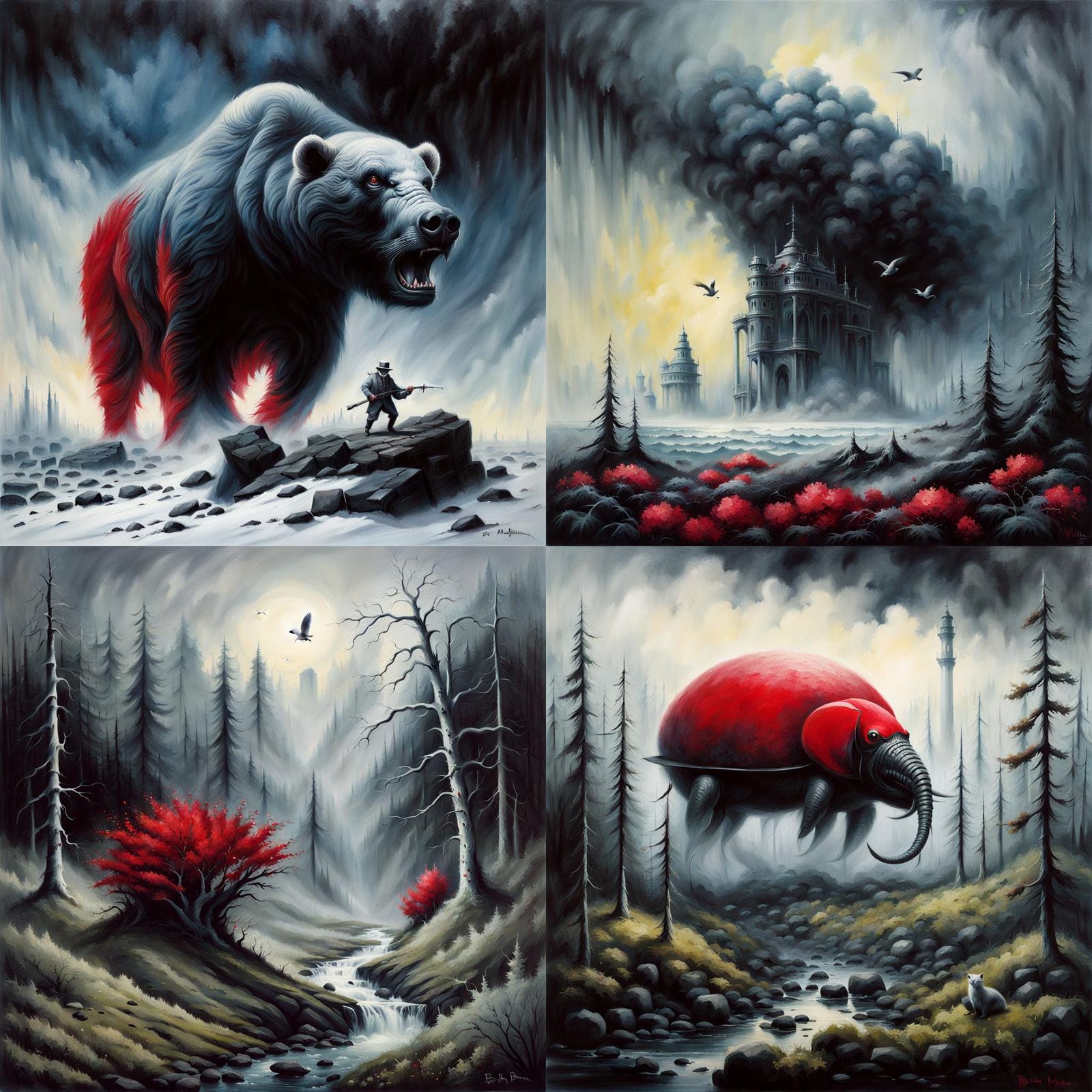 Detailed Artwork with Breathtaking Views