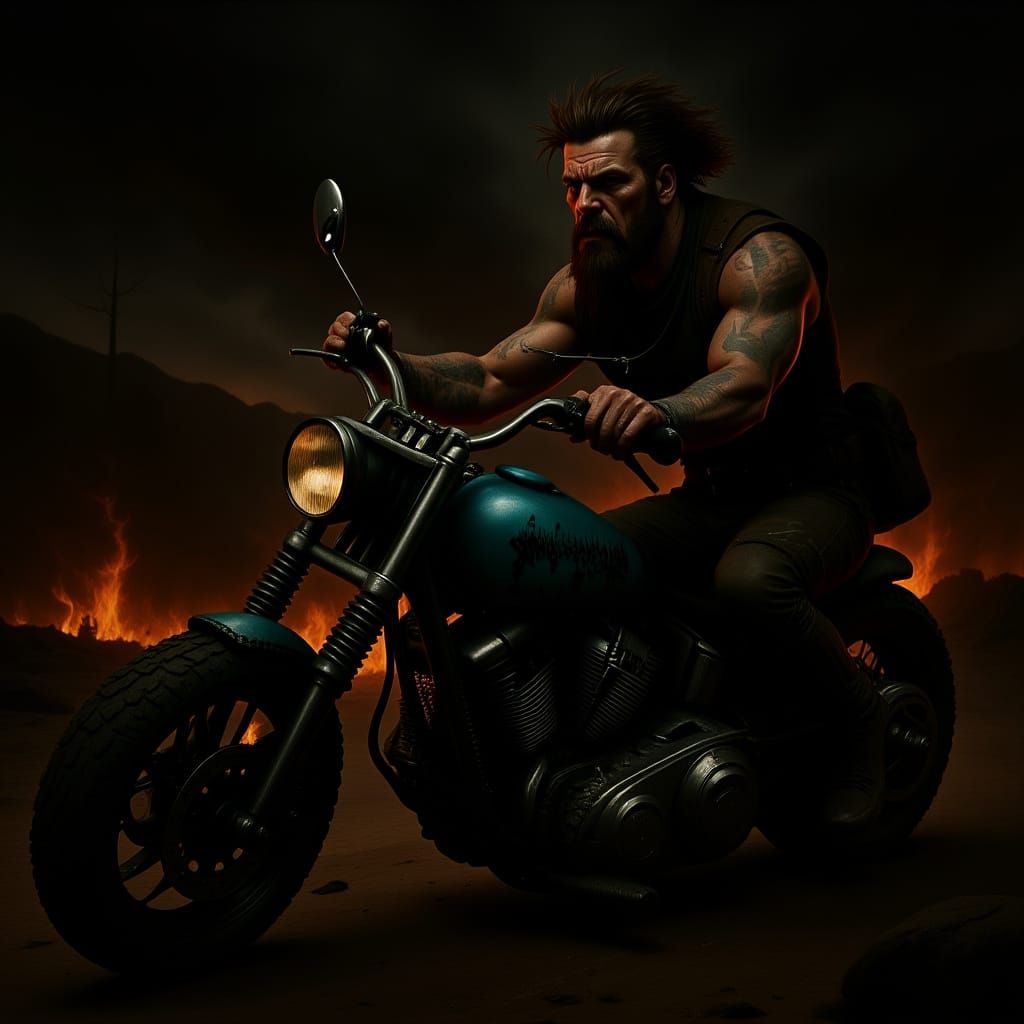 Djinn Fulfills Twisted Wish in Dark Comic Art Style