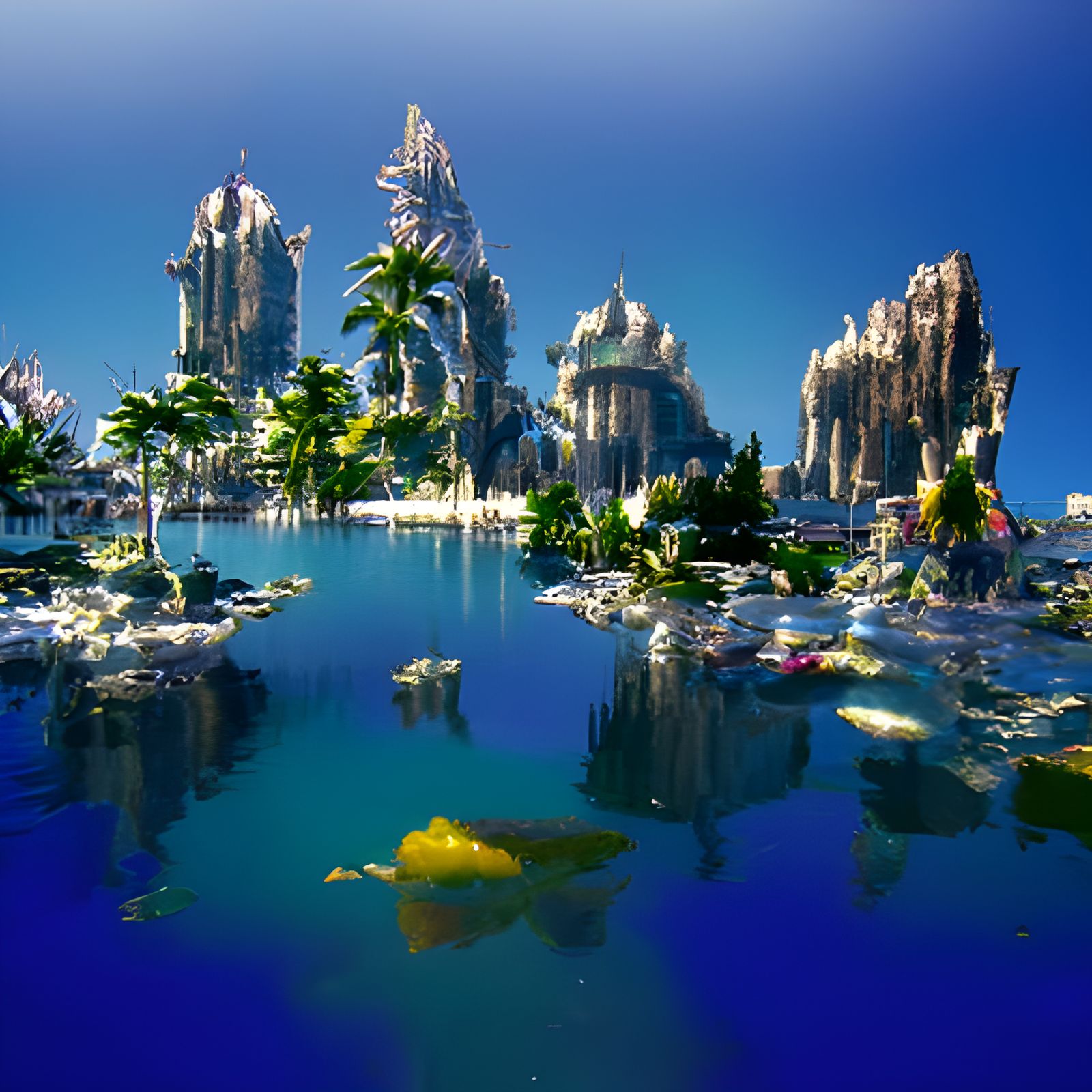Lost Atlantis Landscape in Stunning 8K Resolution