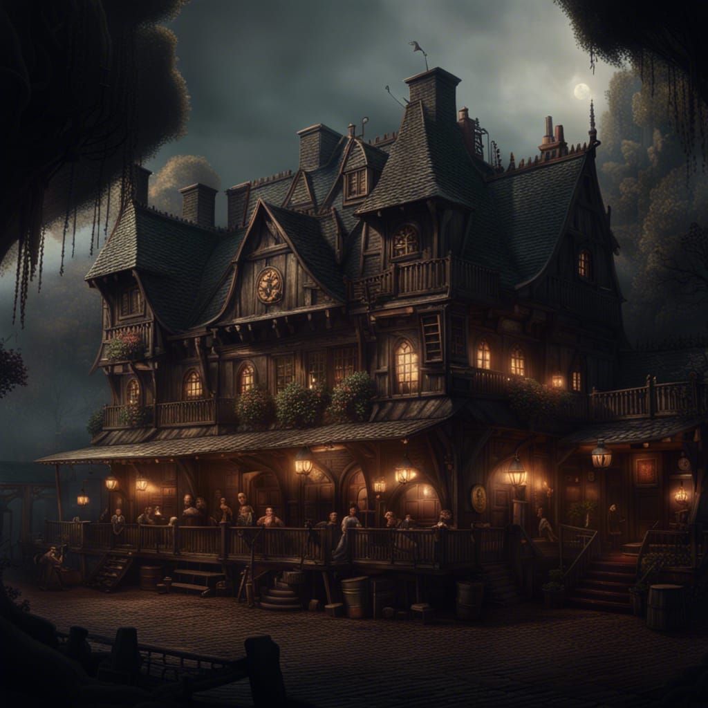 Creepy Tavern: Epic Cinematic Digital Matte Painting