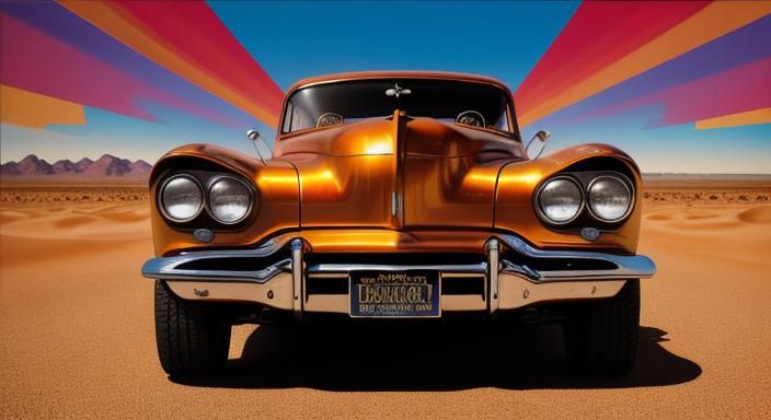 Jesus Christ Builds a Hot Rod: Surrealist Oil Painting