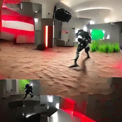 Cyberpunk Soldier Ready for Combat