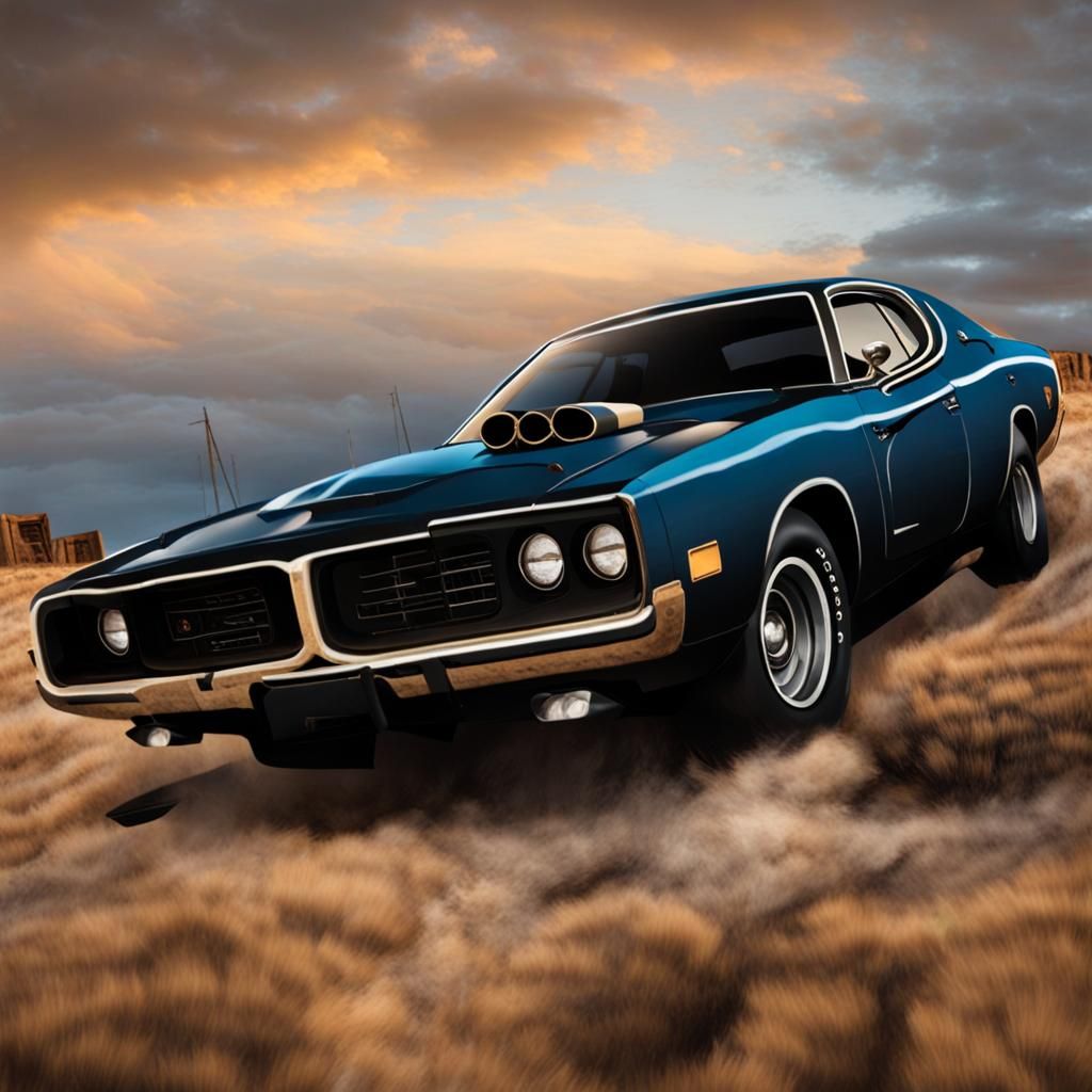 Dodge Charger in a Bottle: Western Ghost Town Horror