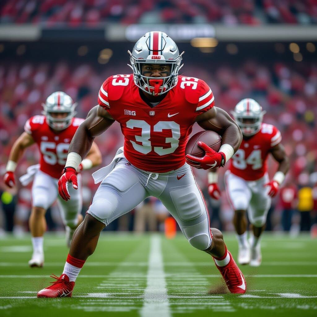 Ohio State Buckeyes Football Hype Wallpaper HDR