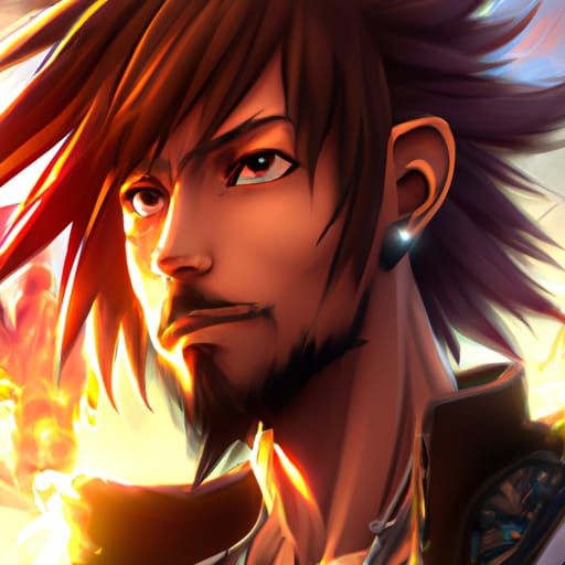 Kingdom hearts  Sora with a goatee