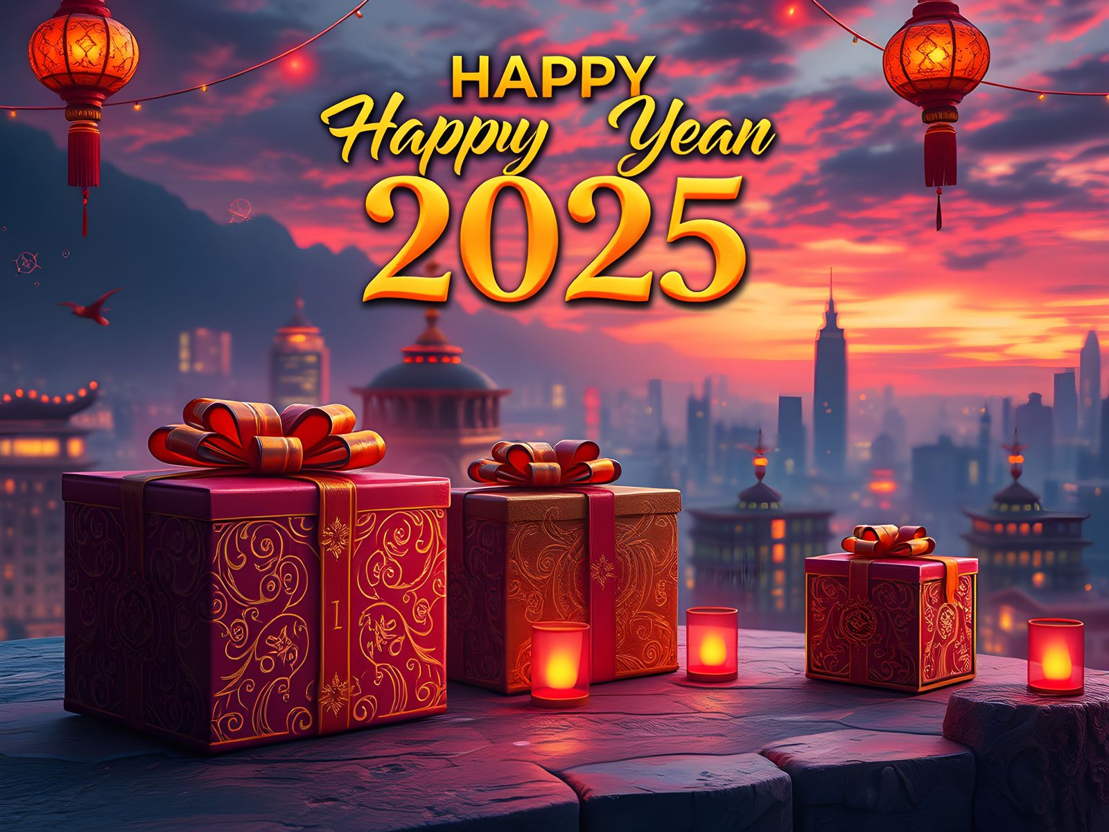 Happy New Year 2025: Detailed Fantasy Concept Art