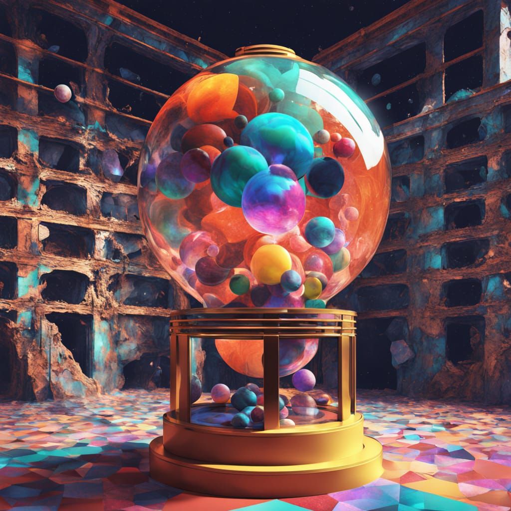 Colossal Gumball Machine in Cosmic Playroom