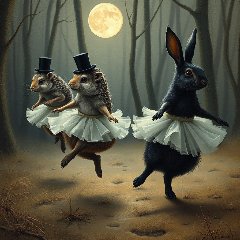 Dancing Hedgehogs and Rabbits in Byzantine Style