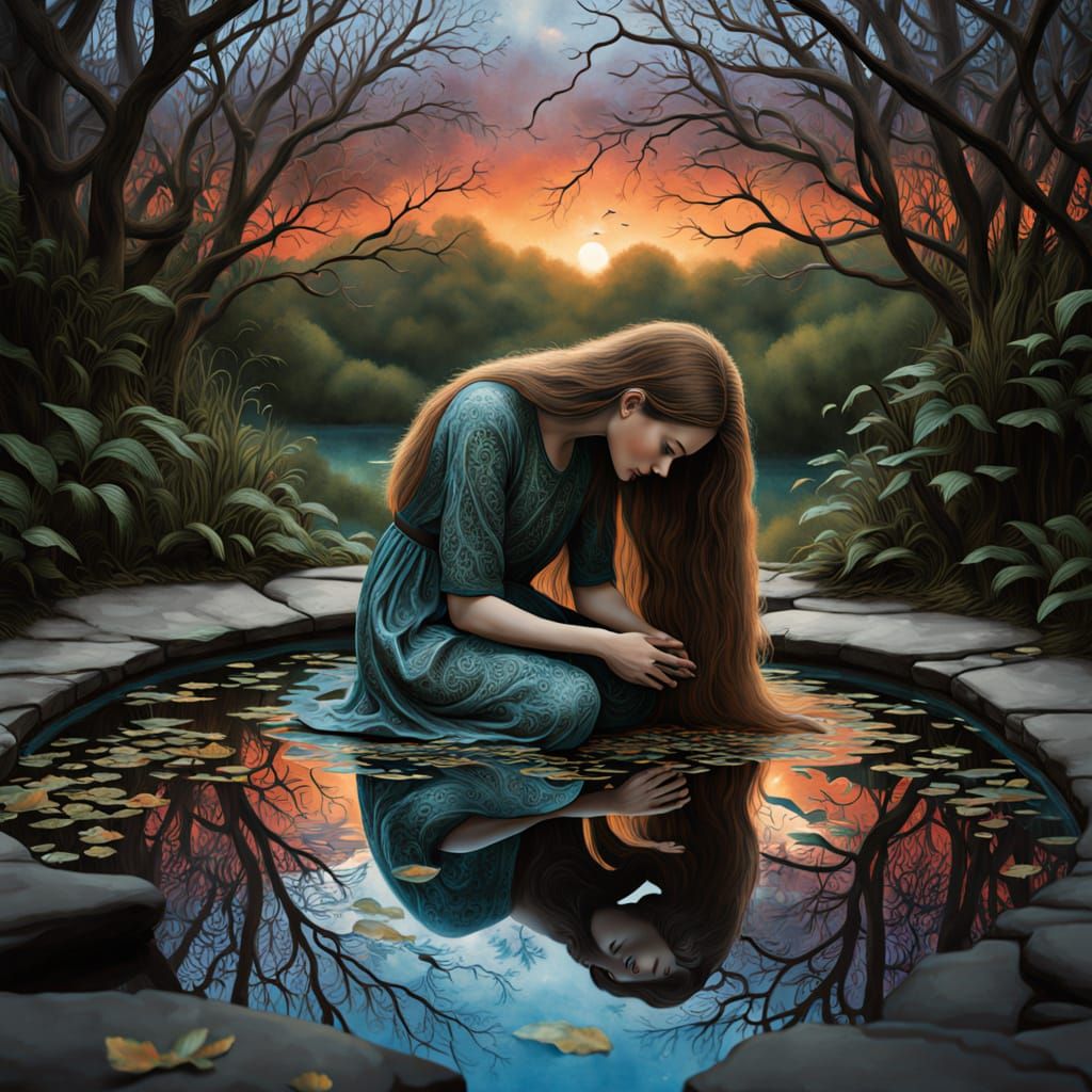 Glowing Bio Art Creatures in Surreal, Dreamlike Landscape