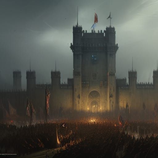 Army Siege: Dark Fantasy Concept Art