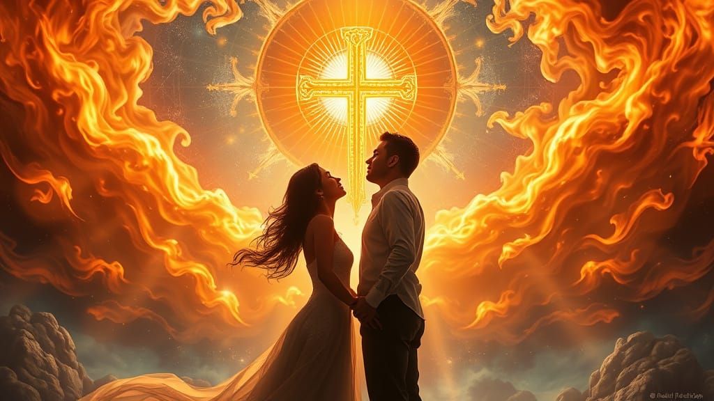 Ethereal Union in Resplendent Light