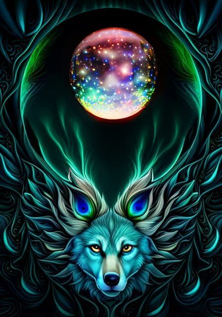 Galaxy Sky in Crystal Sphere