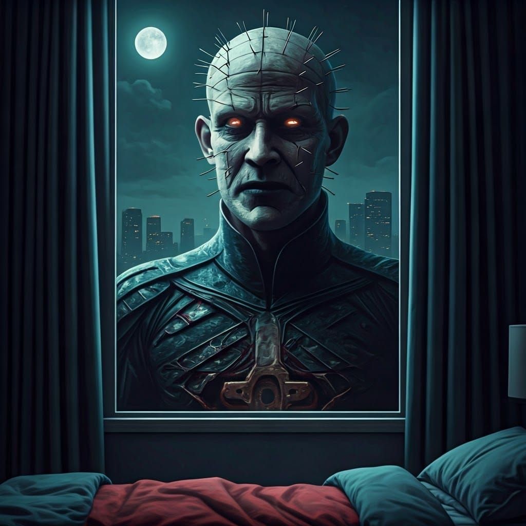 Cyberpunk Cenobite Tyrannosaurus Rex Gaze