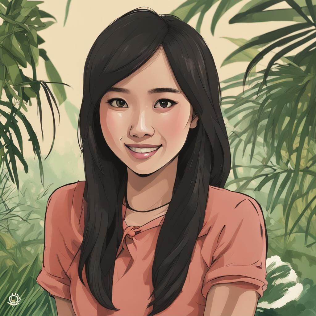 Portrait of a Vlogging Filipina Woman