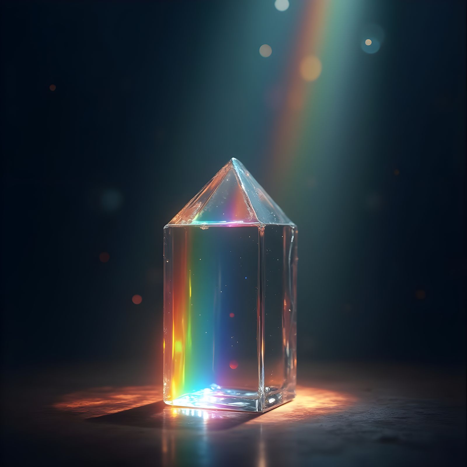 Refracted Rainbow Prism Effect