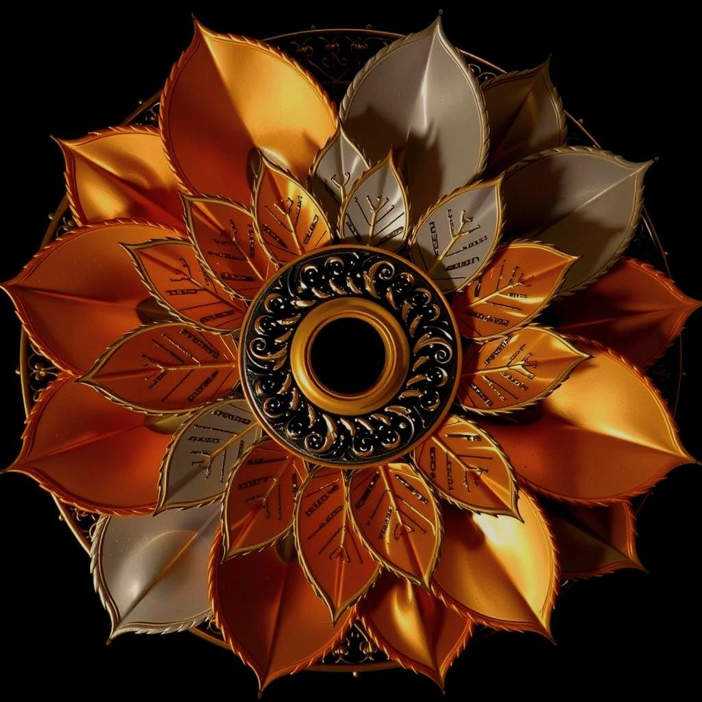 Abstract Spiral Motion Art