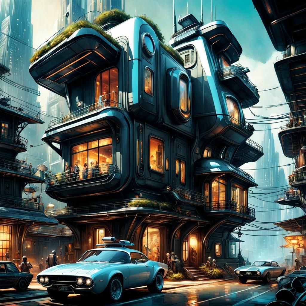 Retrofuturistic house