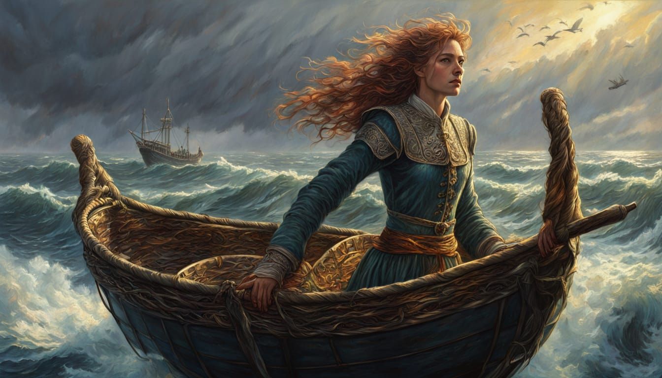 Medieval Lady-in-Waiting Faces Fearsome Gryphon in Dramatic ...