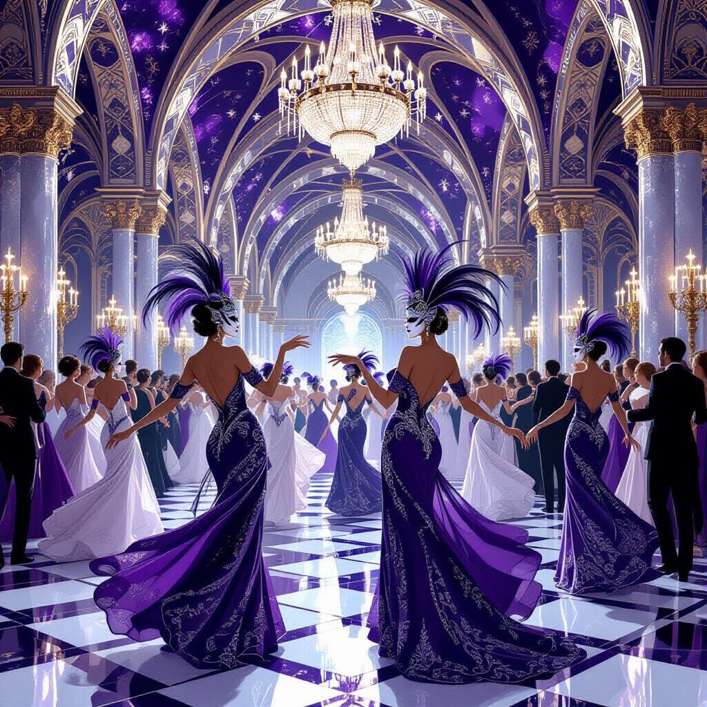 Amethyst Palace Grand Ball in Art Nouveau Style