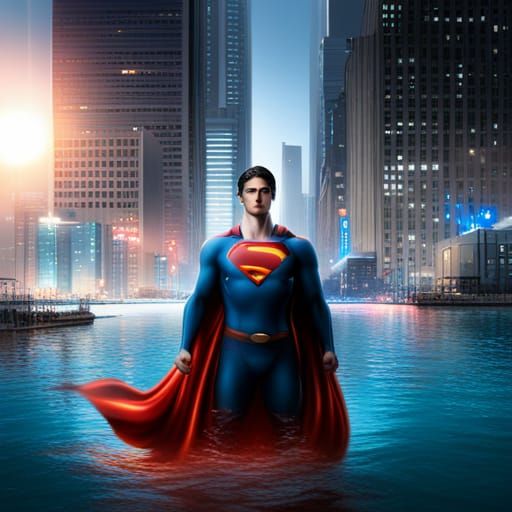 Superman Legacy Poster in Comic Book Style