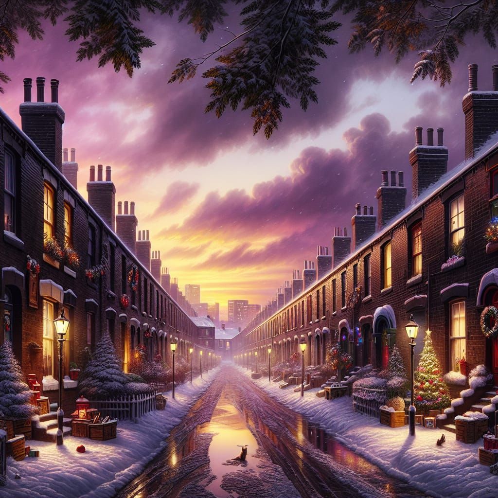 Winter Wonderland in Vintage Industrial England