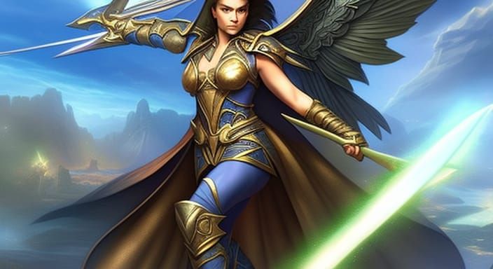 Serra Angel Magic The Gathering Illustration