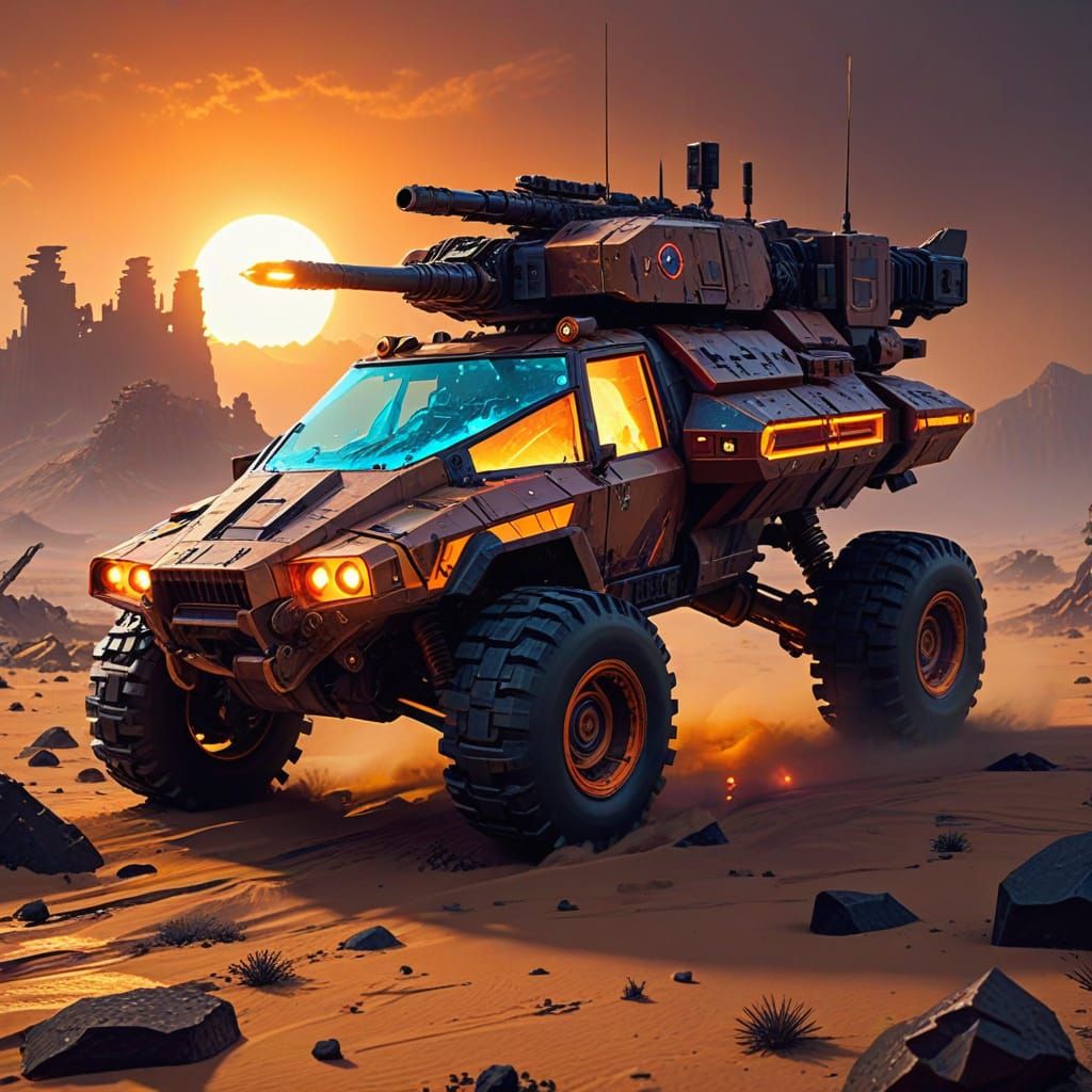 Minecraft City in Ruins, Destroyed by TNT Explosions in Neon...