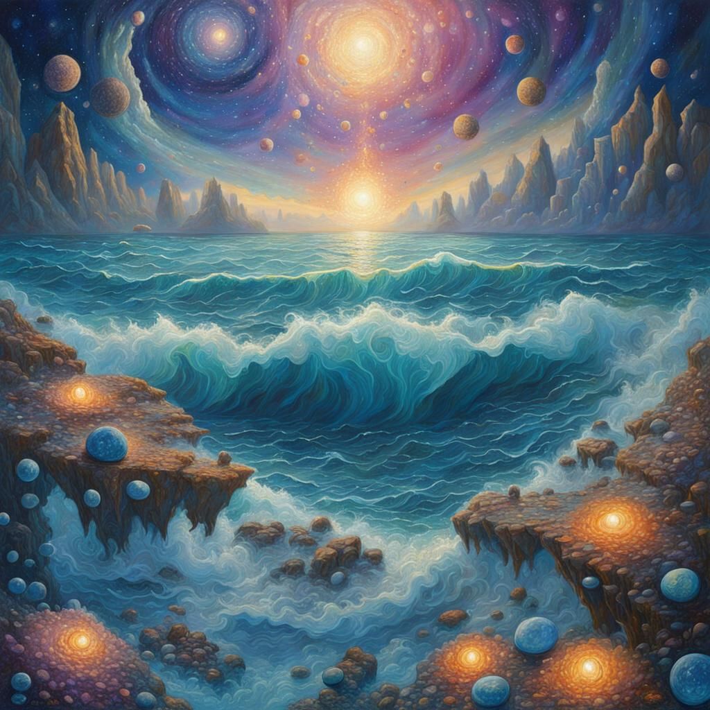 Infinite Ocean of Dreams in Crystalline Fantasy