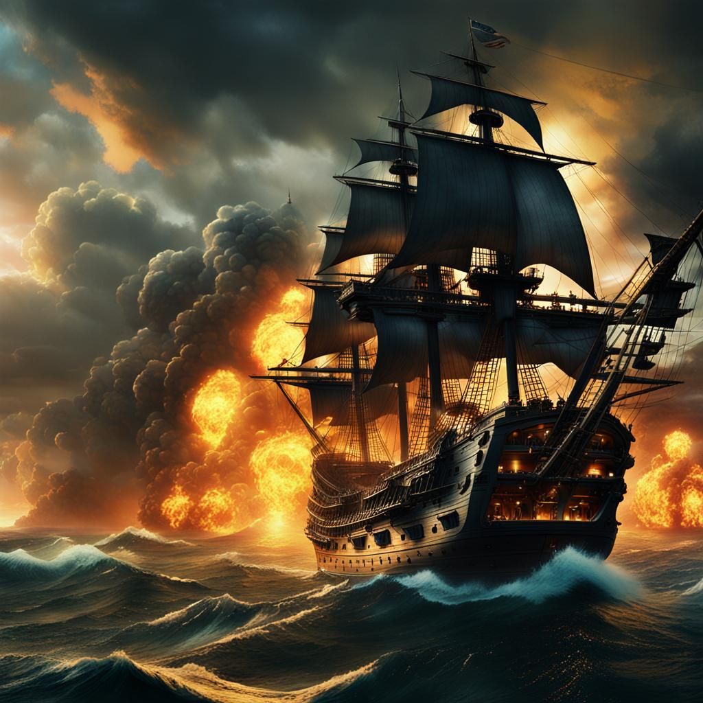 Pirates of the Caribbean Battle the US Navy